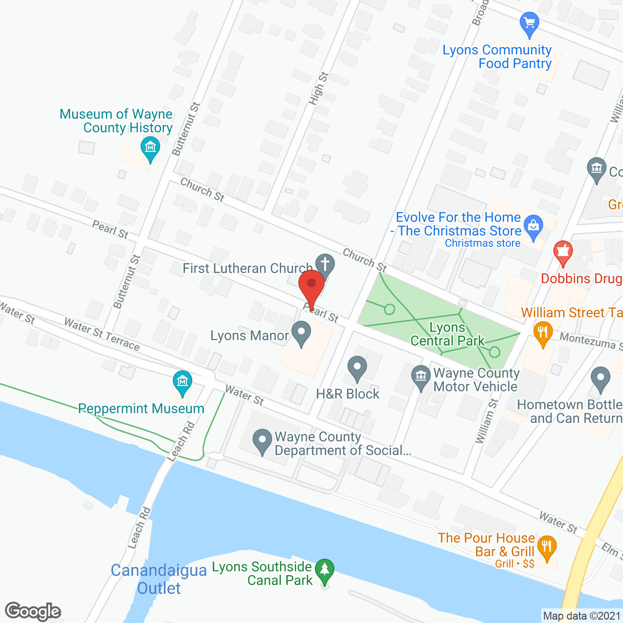 Lyons Manor in google map