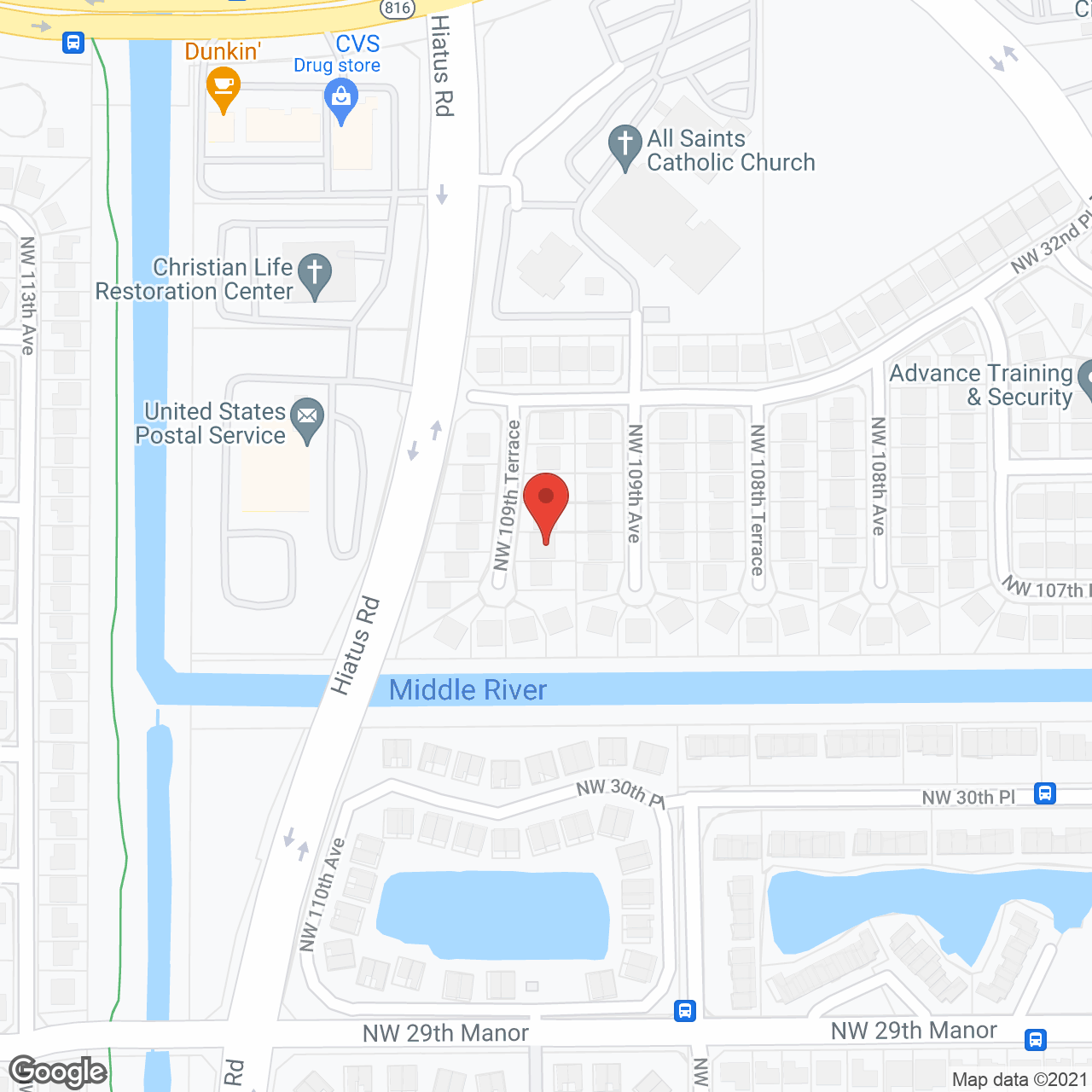Westbridge Assisted Living Facility in google map