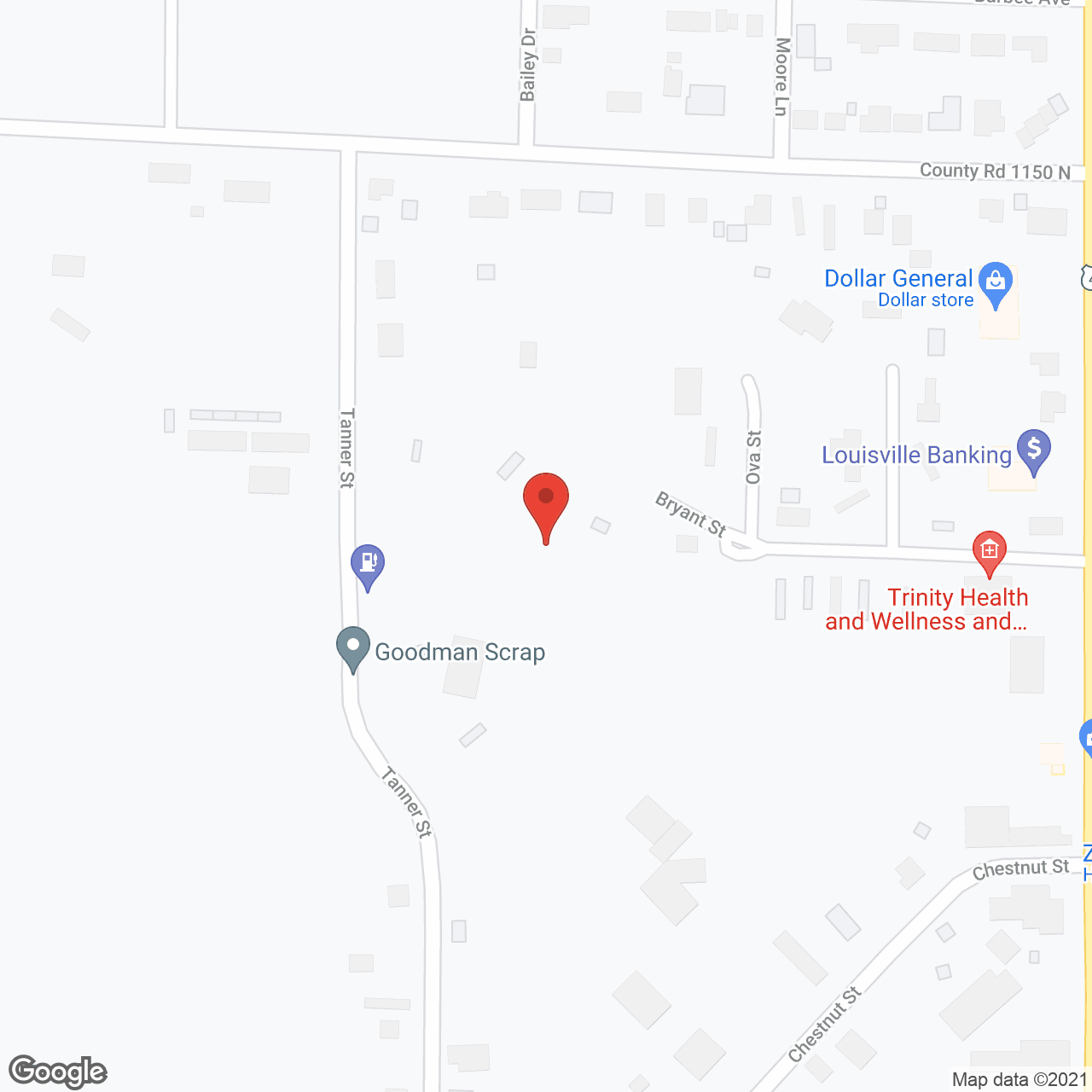 Chestnut Corner Sheltered Care in google map