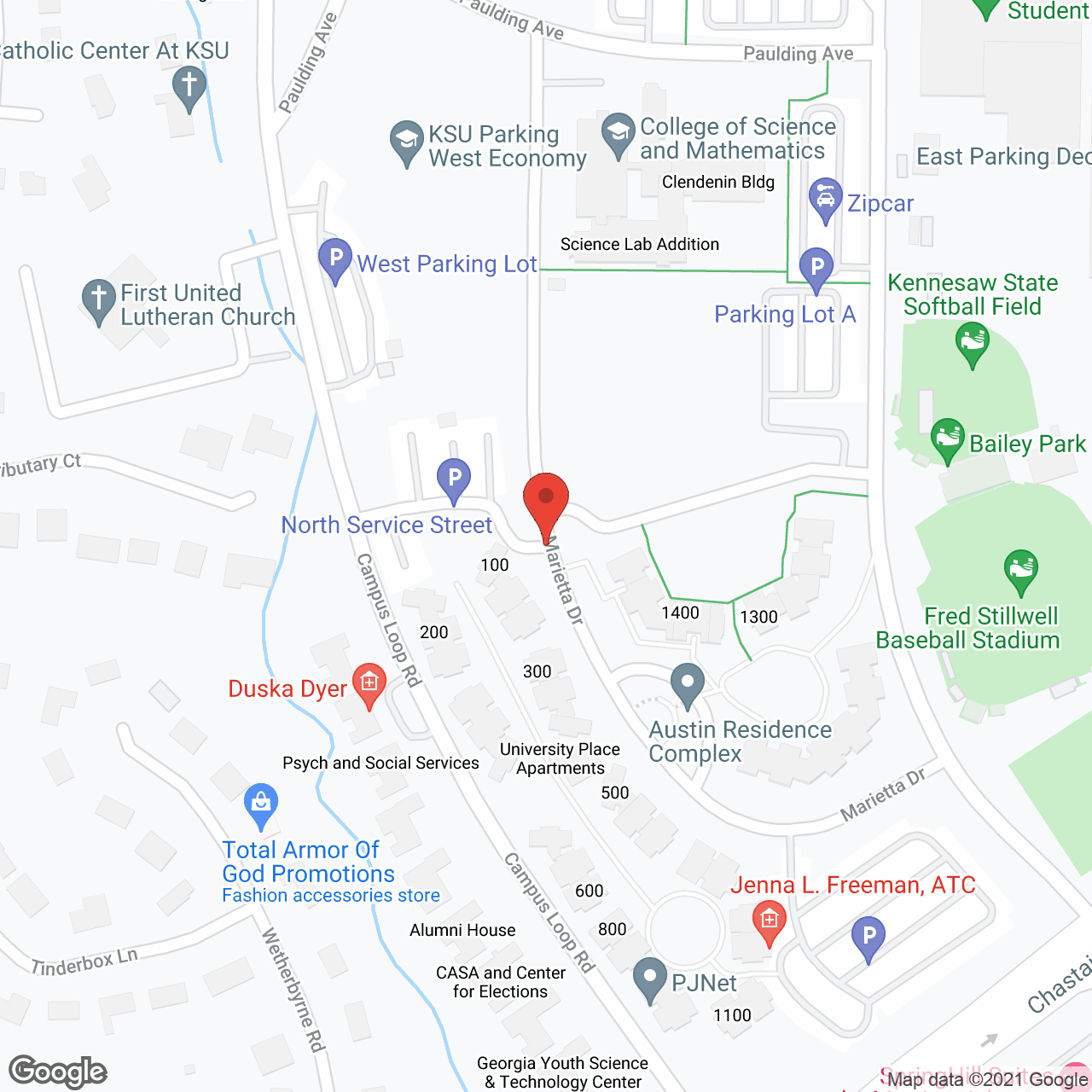 The Enclave at Depot Park in google map