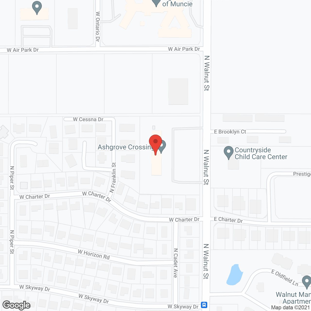 Ashgrove Crossing in google map
