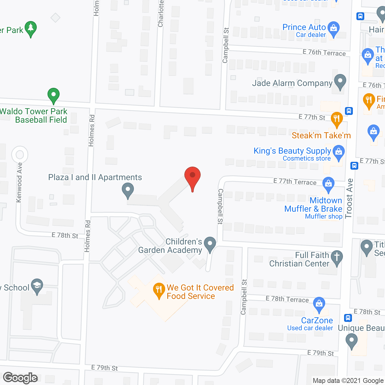 Plaza l & ll Apts in google map