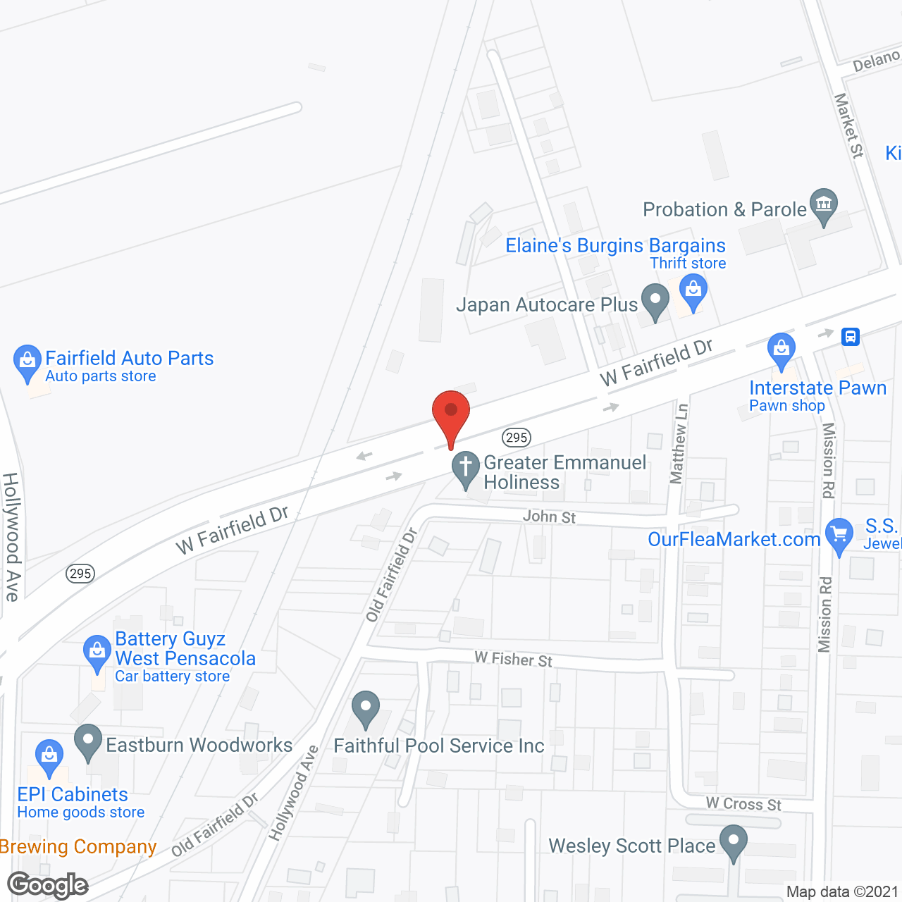 FL Memory Lane in google map