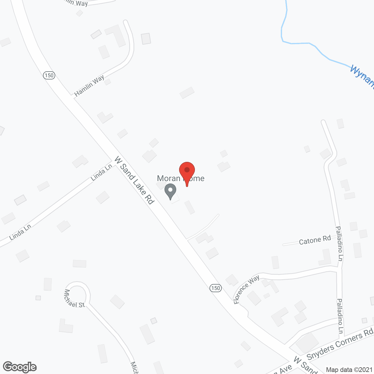 The Moran Home in google map
