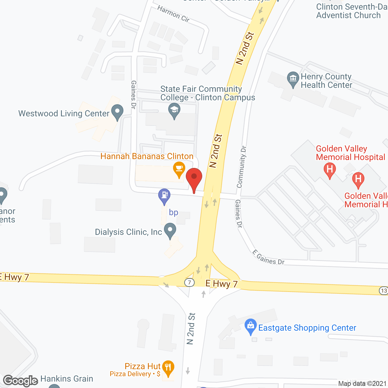 Clinton Manor in google map