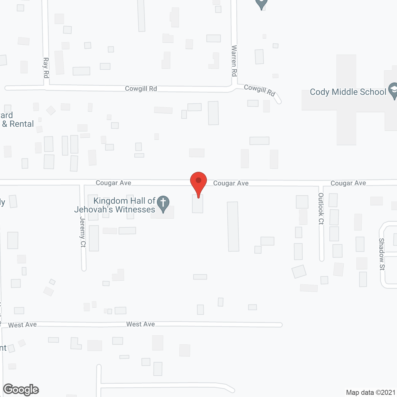 Willow Creek of Cody in google map