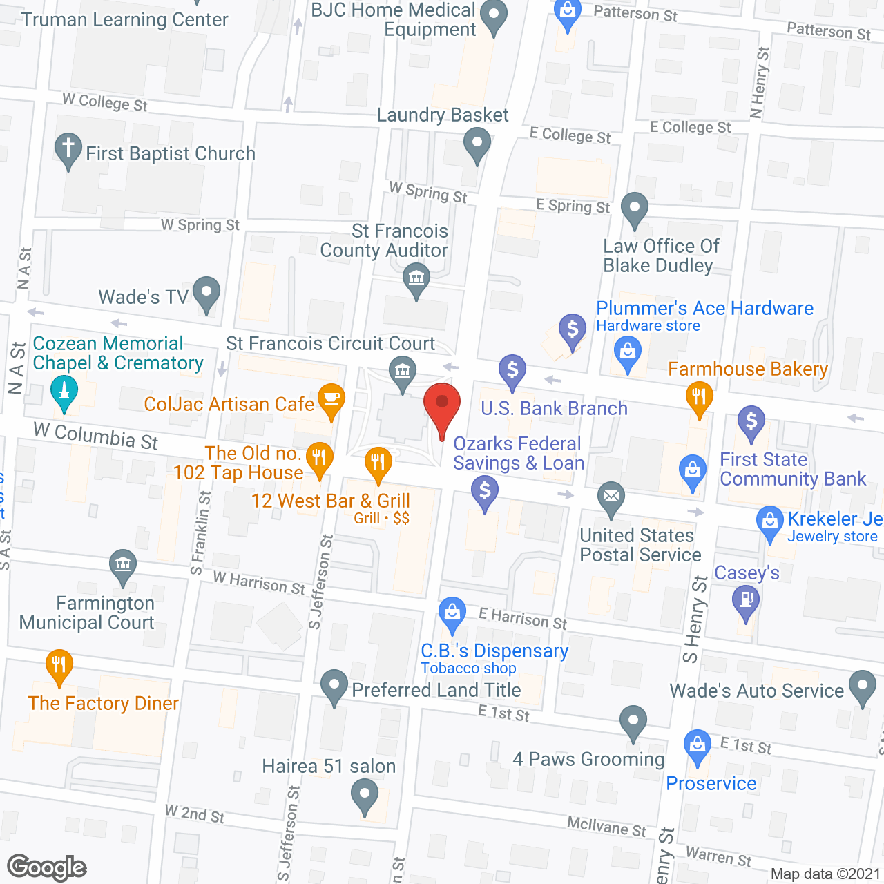 Cedarhurst of Farmington in google map