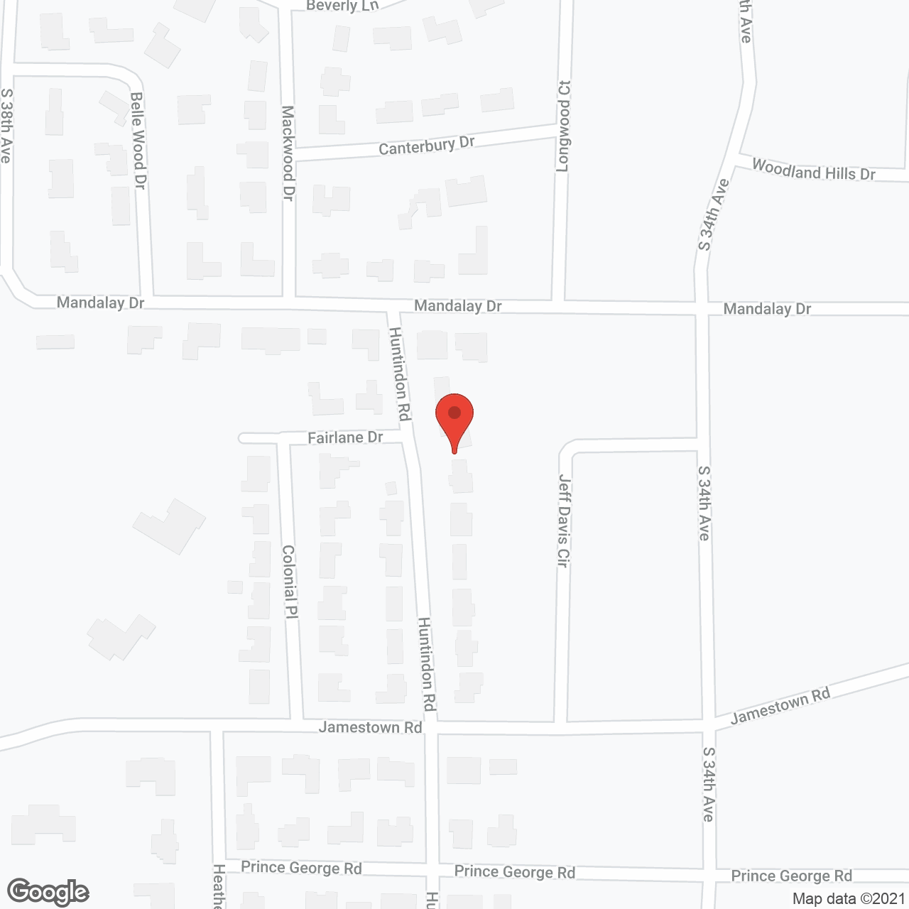 Bellevue Assisted Living in google map