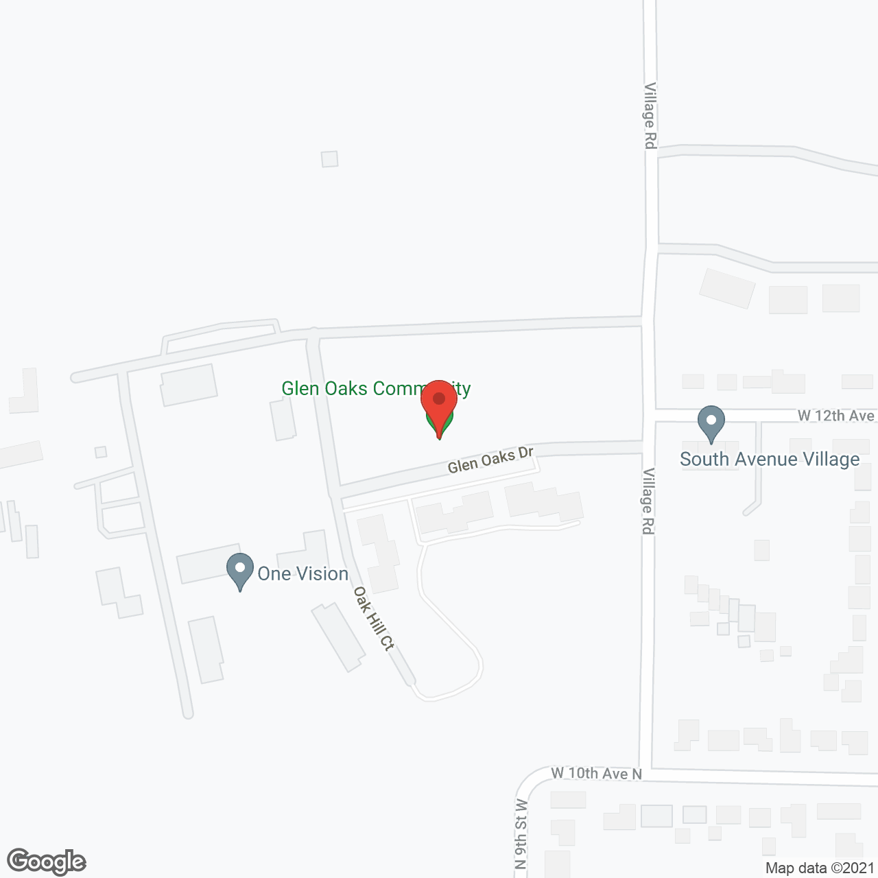 TimberCrest at Glen Oaks in google map