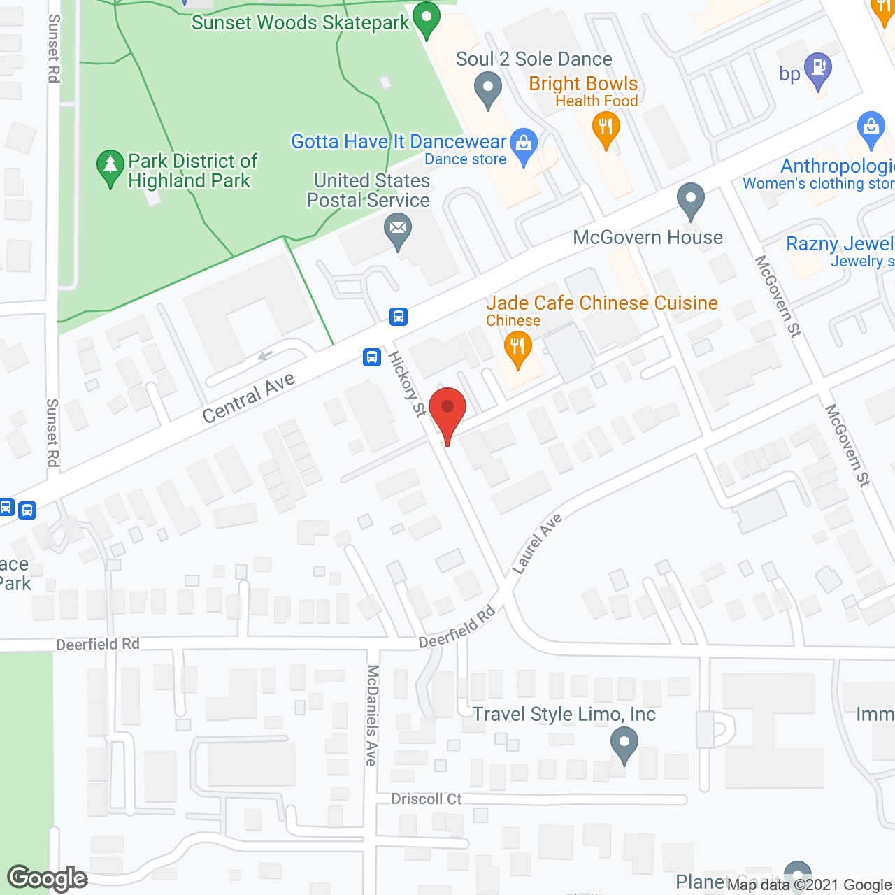 Arbor Terrace Highland Park in google map