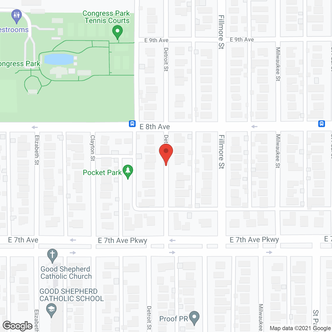 Overture 9th + Co 55+ Apartment Homes in google map