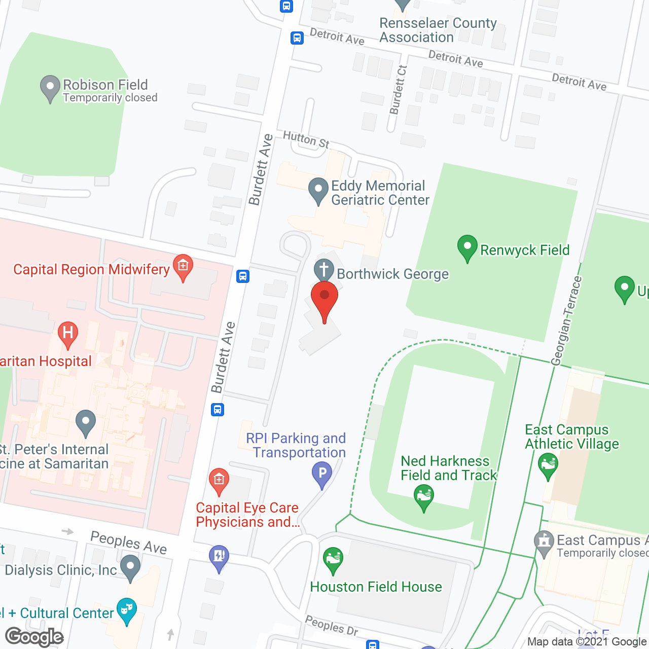 Beechwood at Eddy Memorial in google map