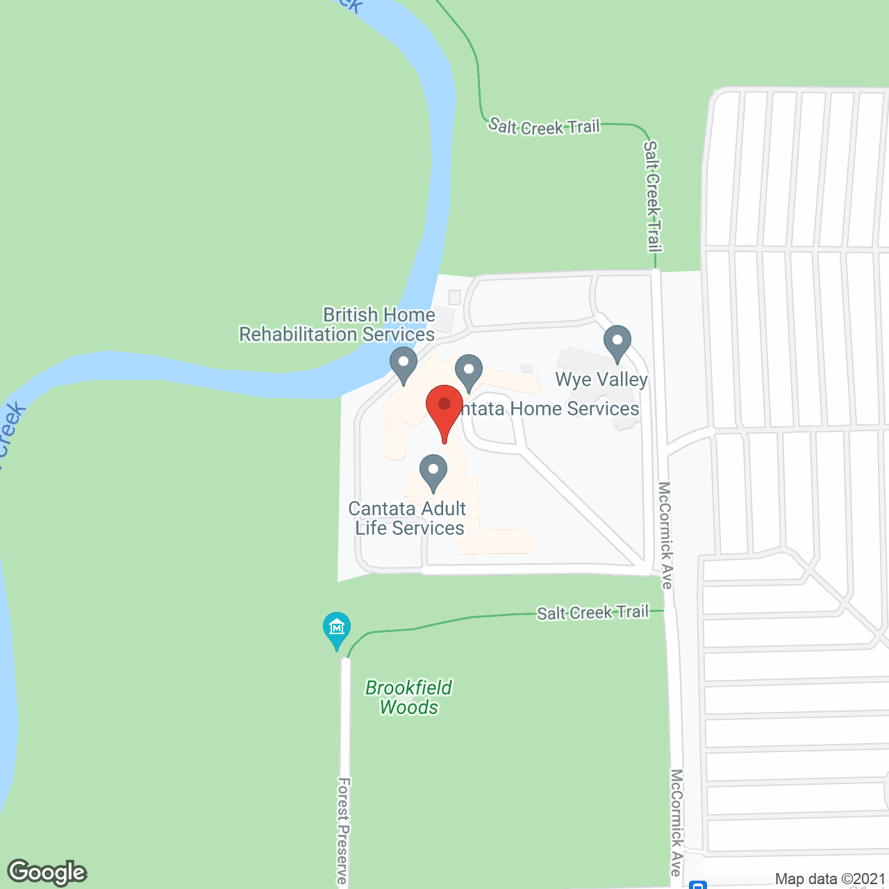 Cantata Adult Life Services a CCRC in google map