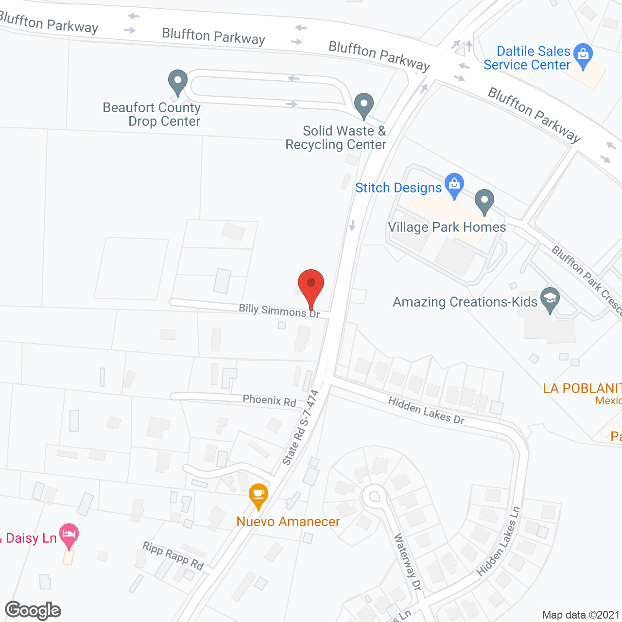 Palmettos Of Bluffton in google map