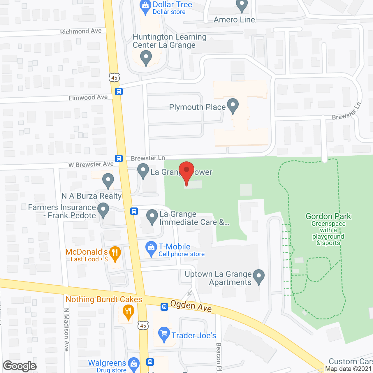 Aspired Living of La Grange in google map