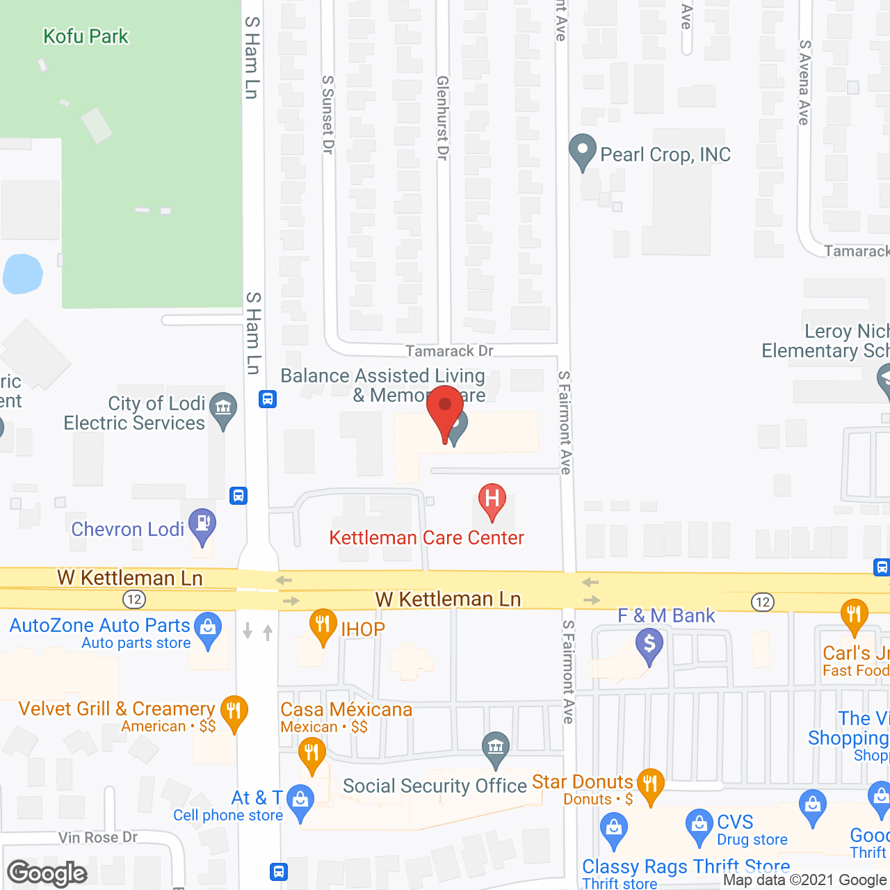 Balance Assisted Living and Memory Care in google map