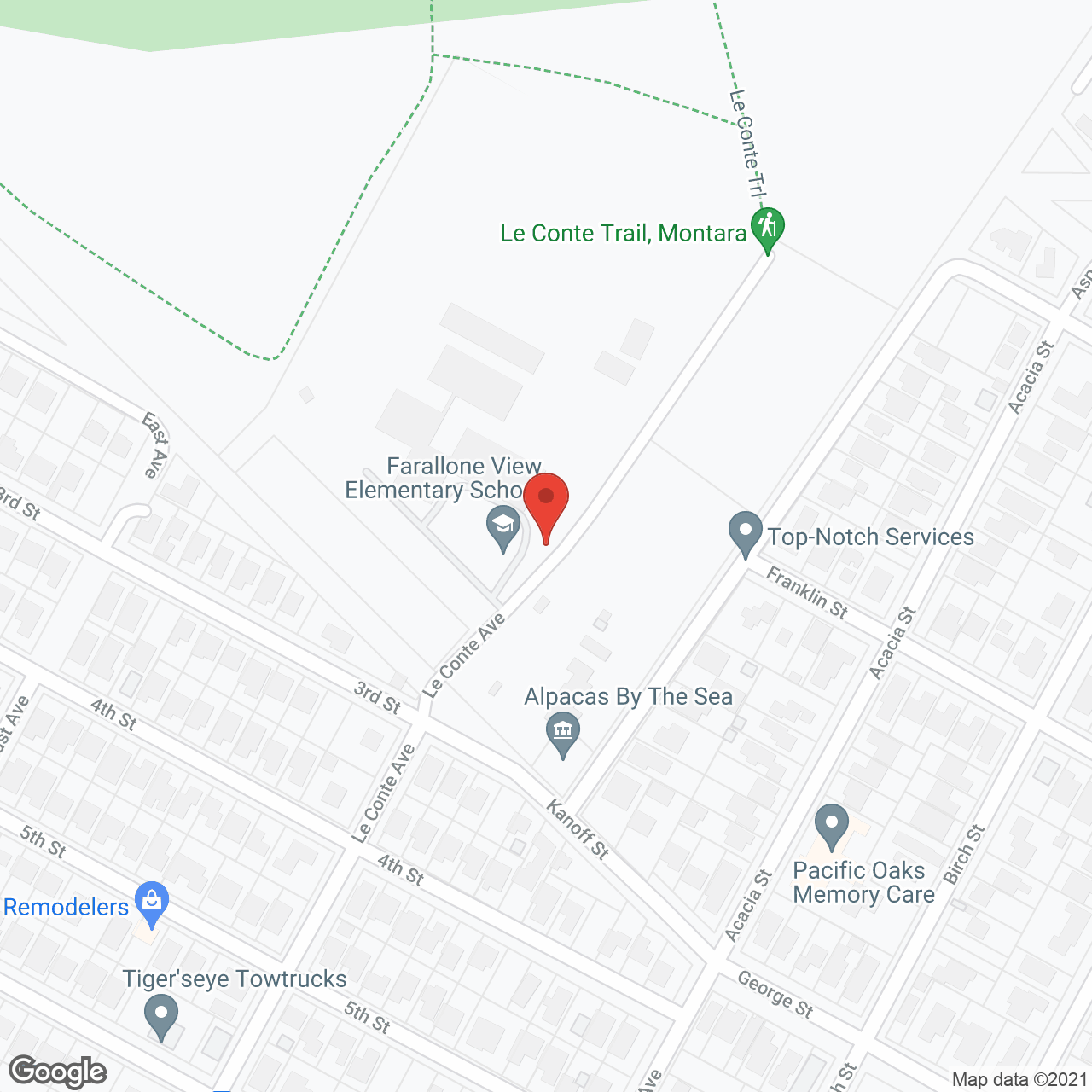 Pacific Oaks Memory Care in google map