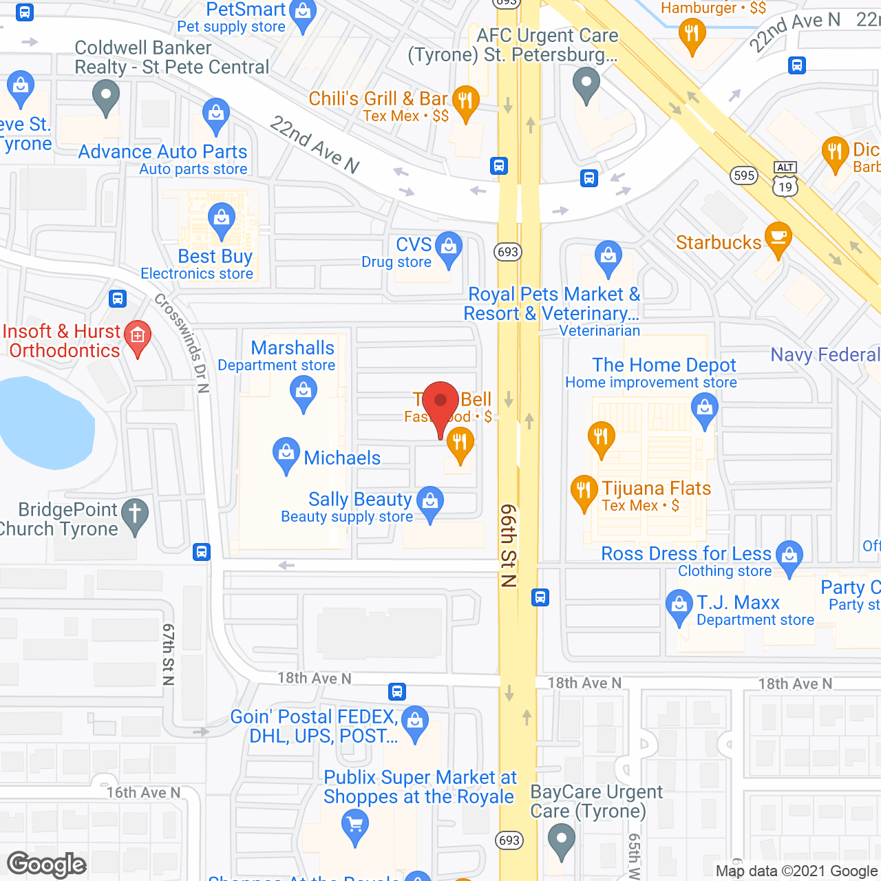 American House St. Petersburg in google map