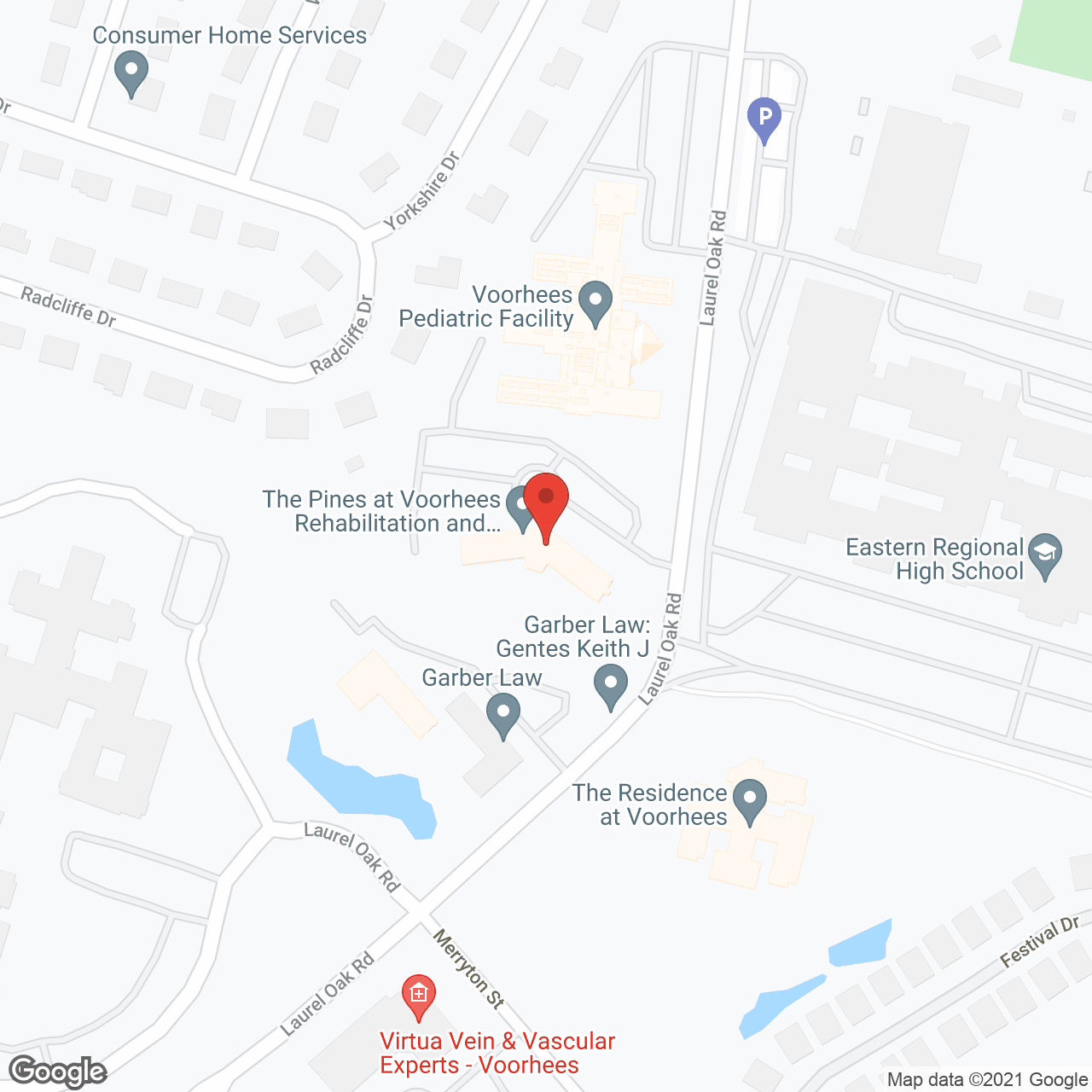 The Pines at Voorhees Rehabilitation and Healthcare in google map