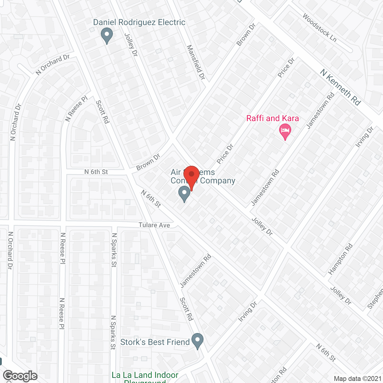Burbank Senior Villa West in google map