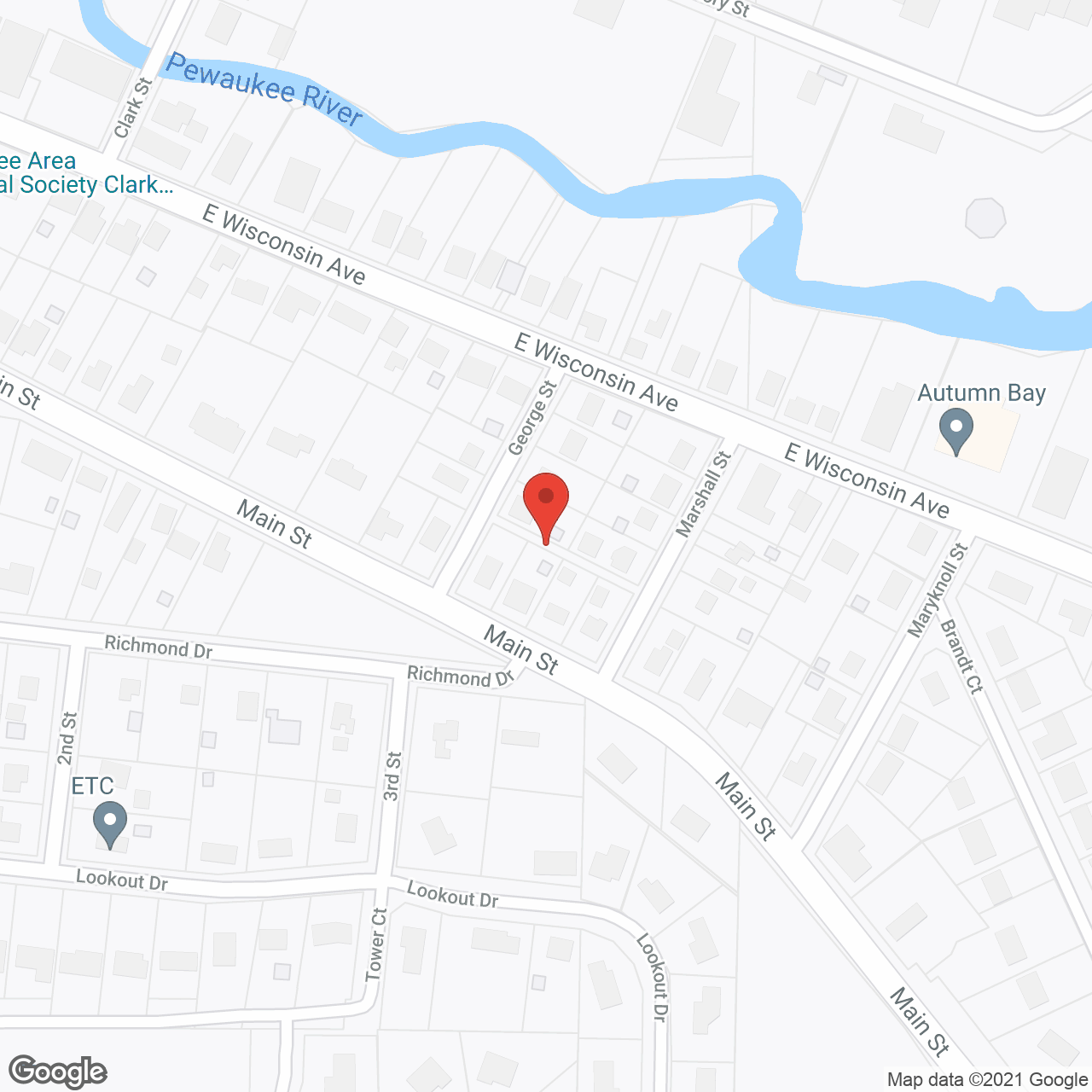 Legacy Assisted Living - Pewaukee in google map
