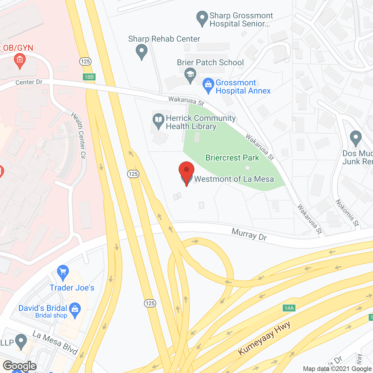 Westmont of La Mesa in google map