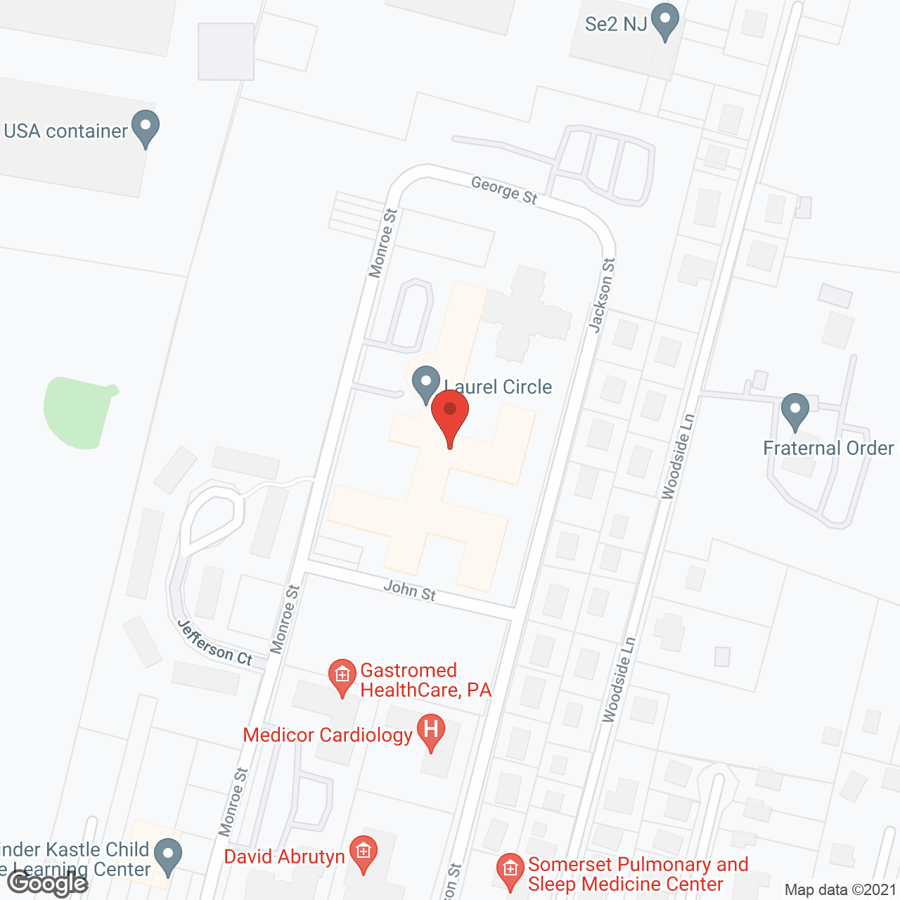 Laurel Circle in google map
