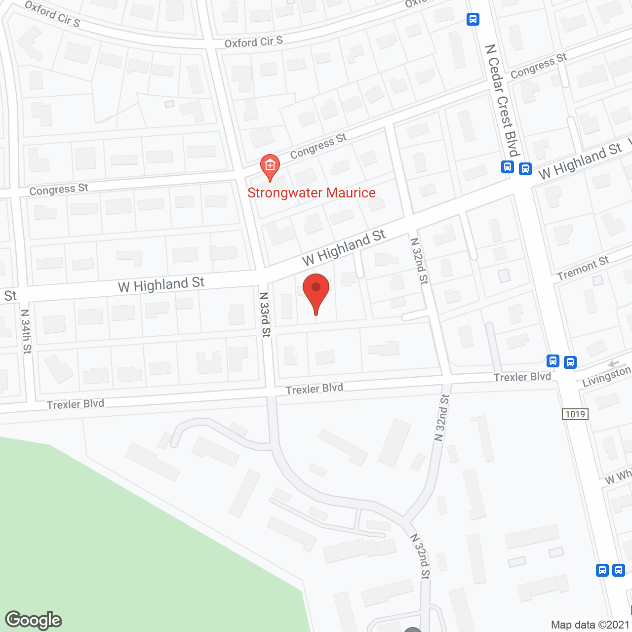 Parkland Manor in google map