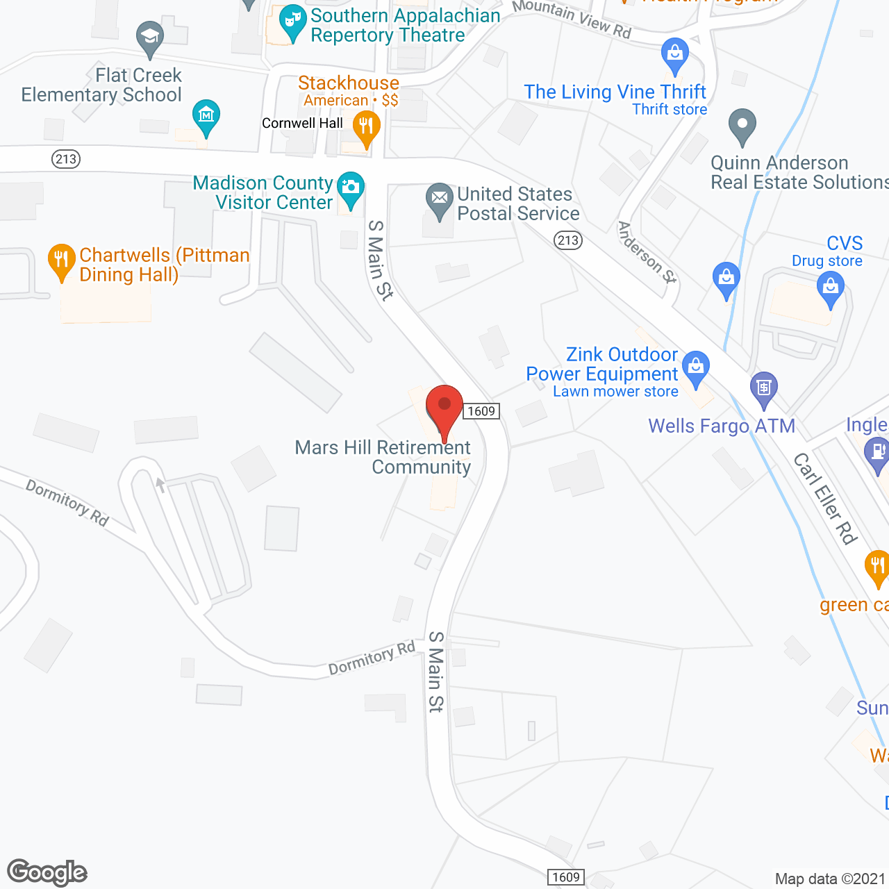 Mars Hill Manor in google map