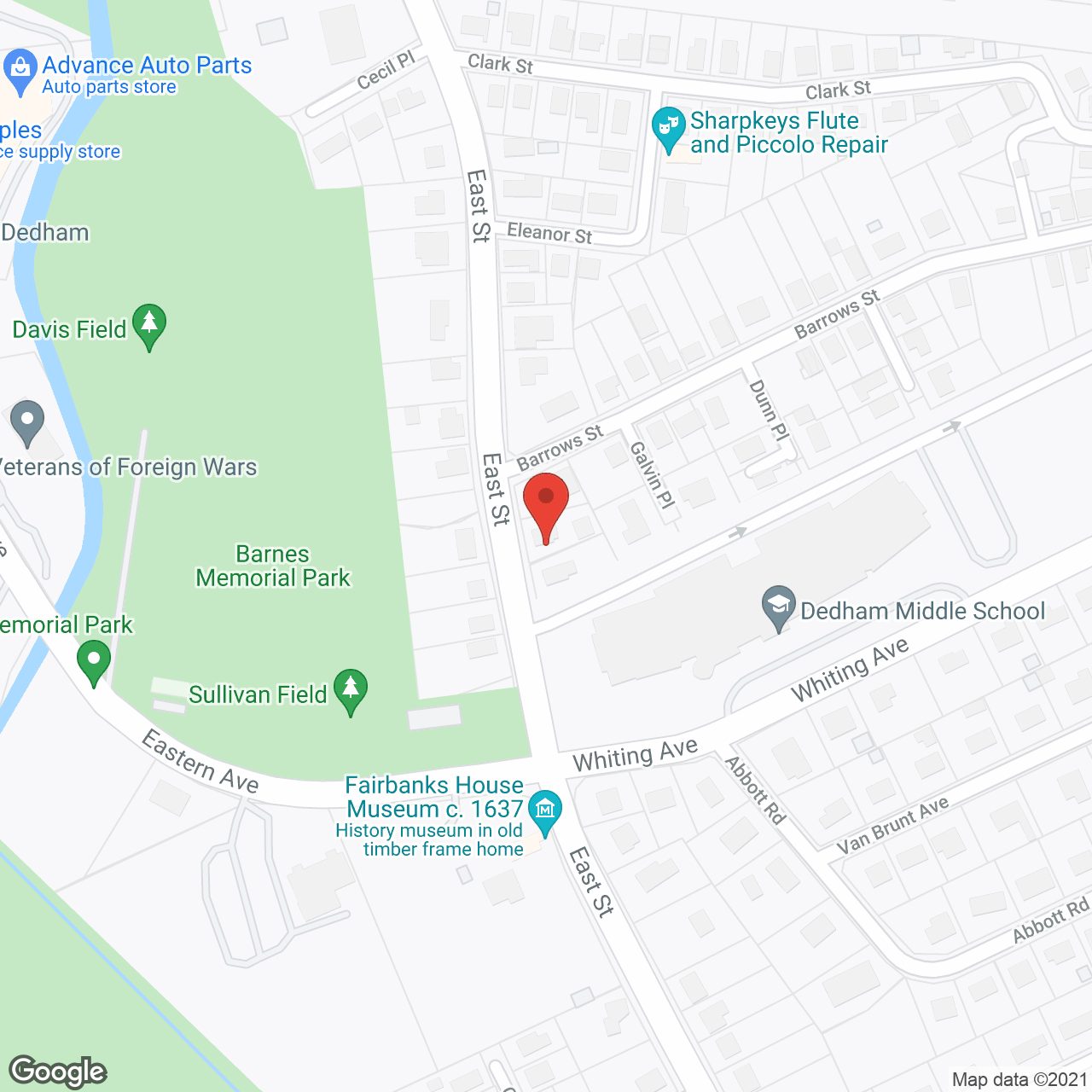 Hebrew Rehabilitation Center in google map