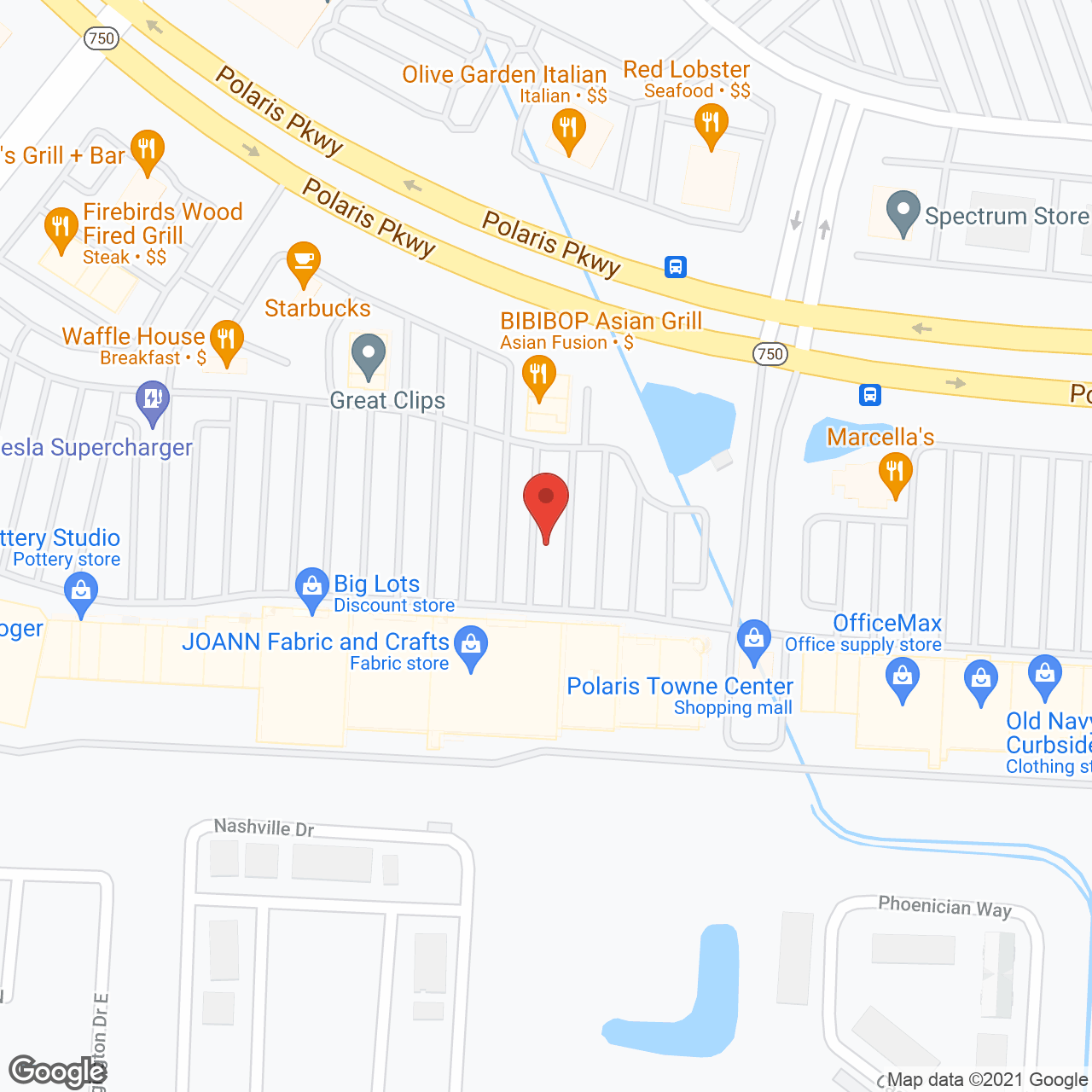 The Polaris Community in google map