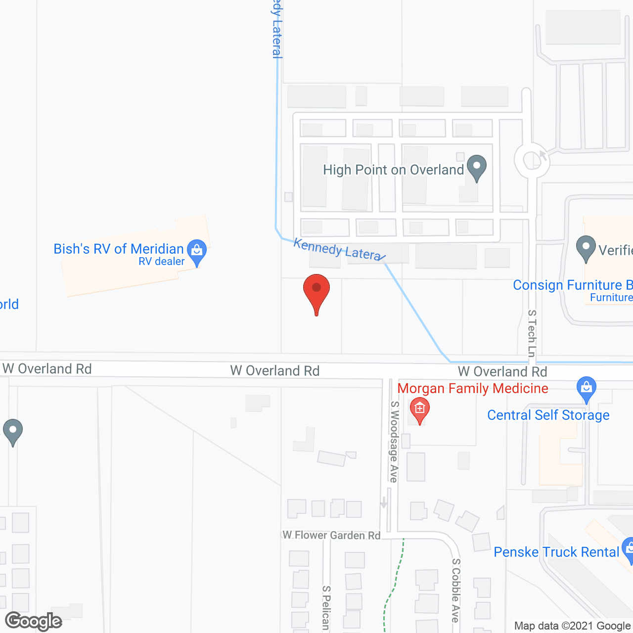 Harmony Hills Assisted Living Meridian in google map