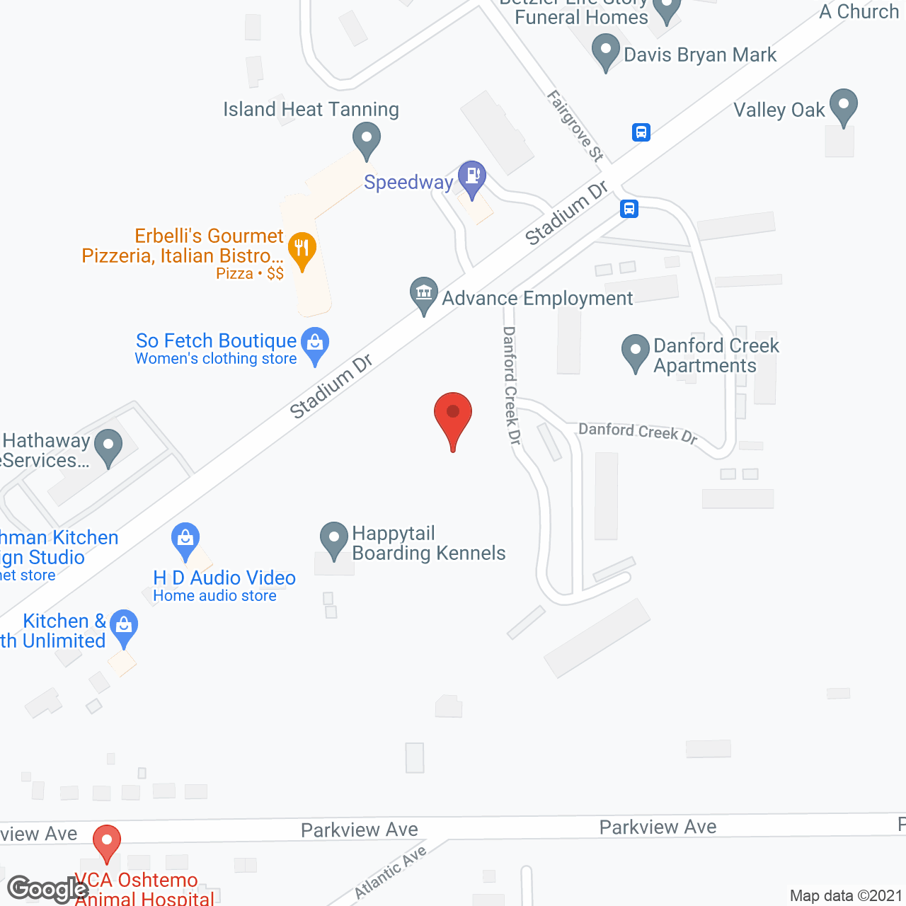 North Woods Village of Kalamazoo in google map