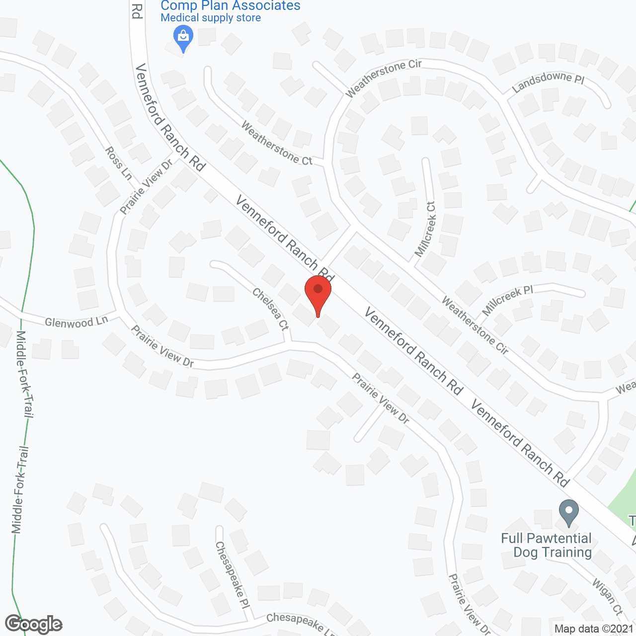 Solange at South Forrest in google map