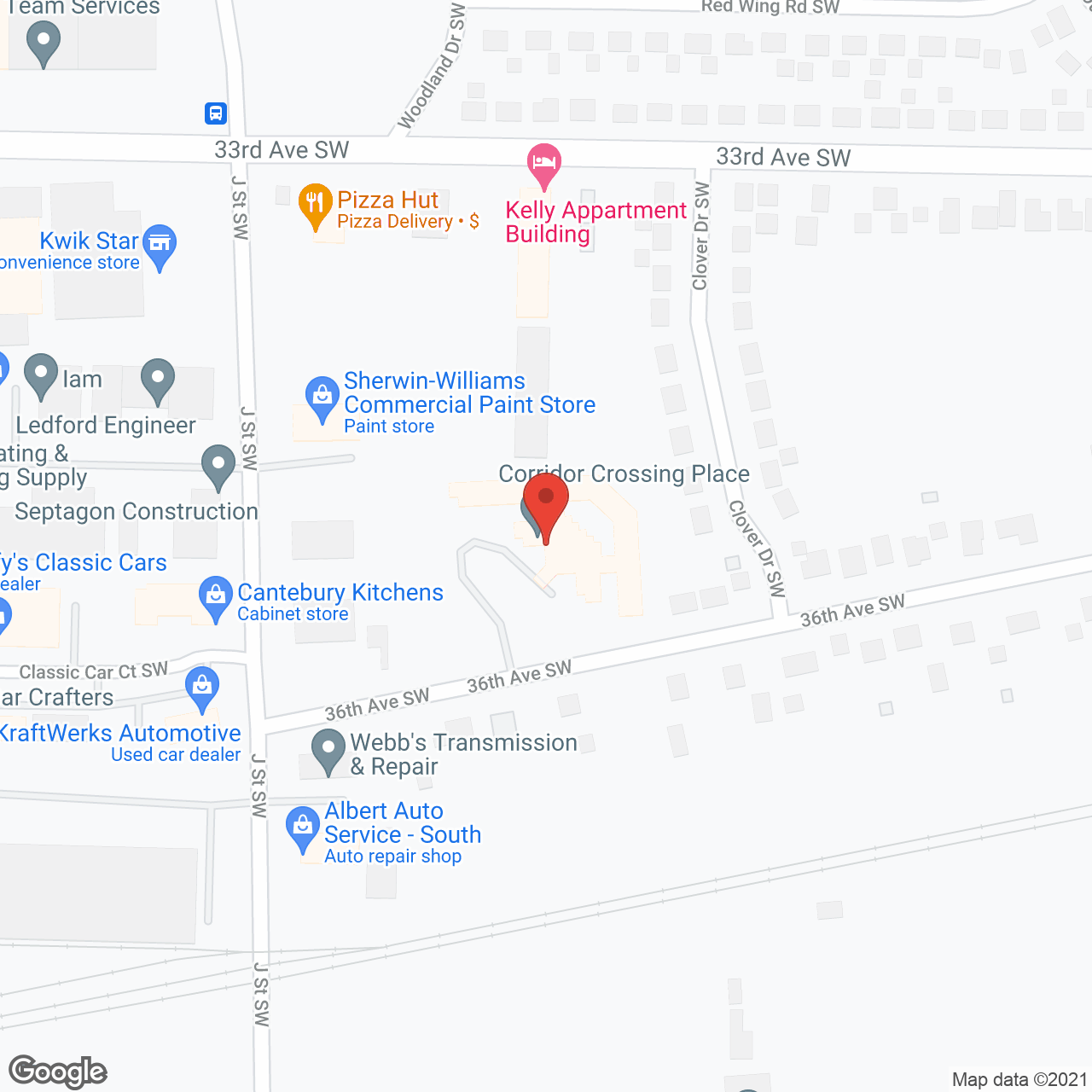Corridor Crossing Place in google map