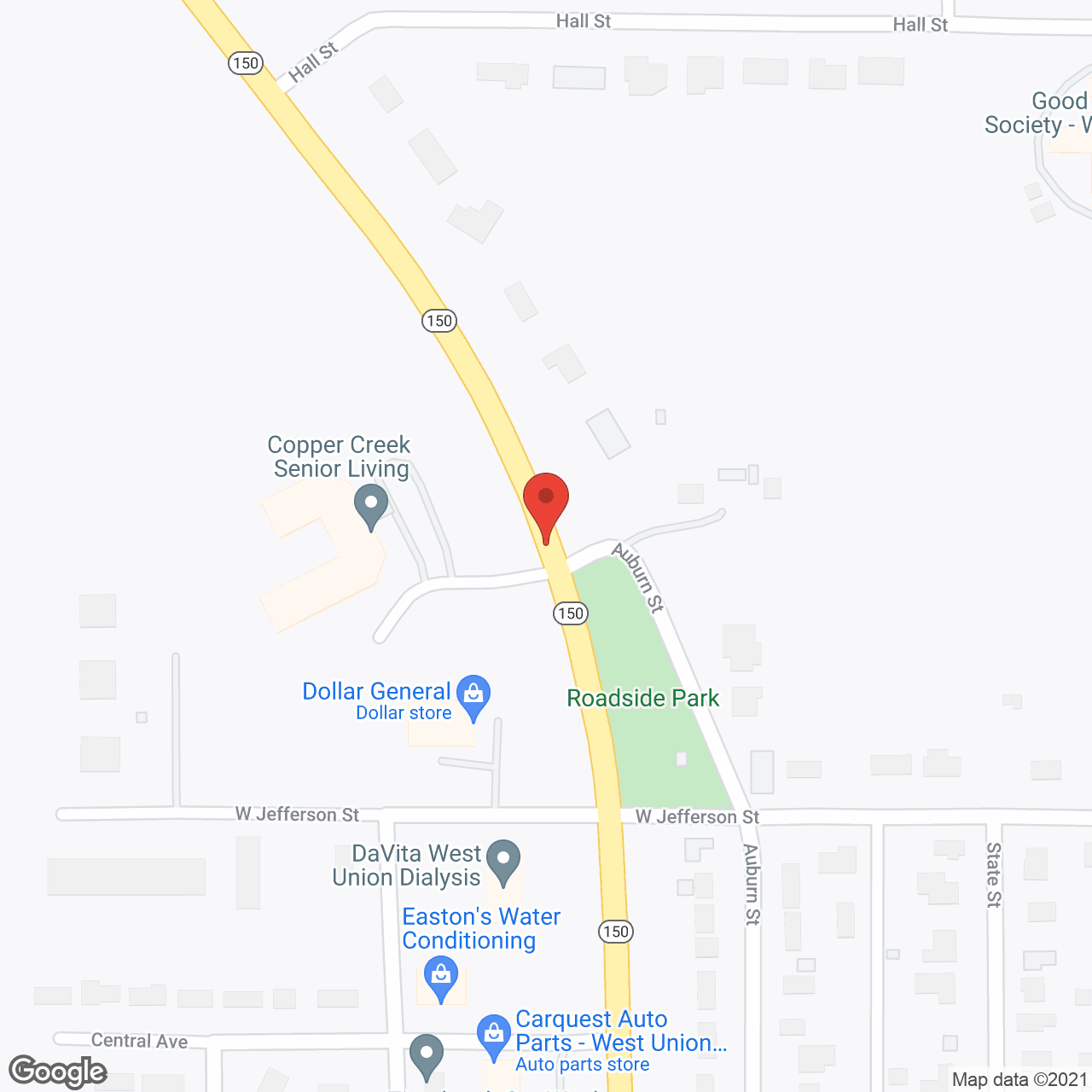 Copper Creek in google map