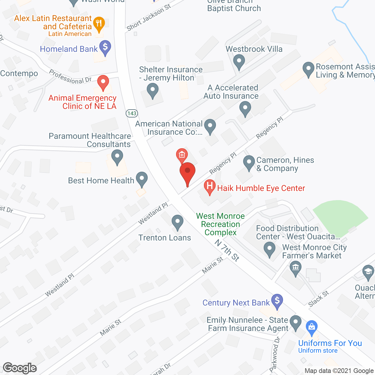 The Rosemont in google map