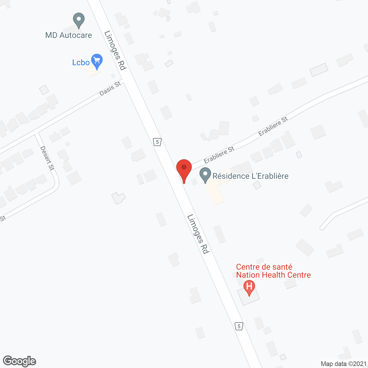 Residence L'erabliere in google map
