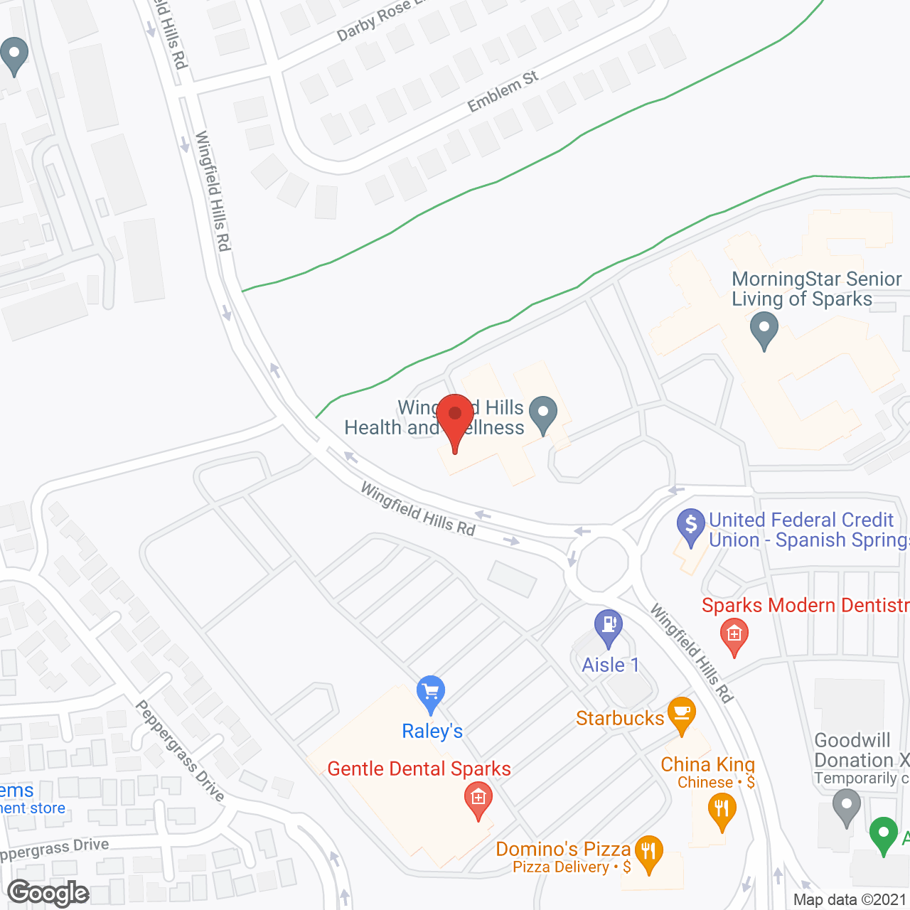 Wingfield Hills Health & Wellness in google map