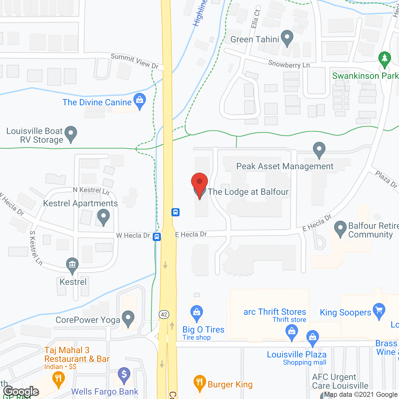 Balfour Louisville Campus in google map
