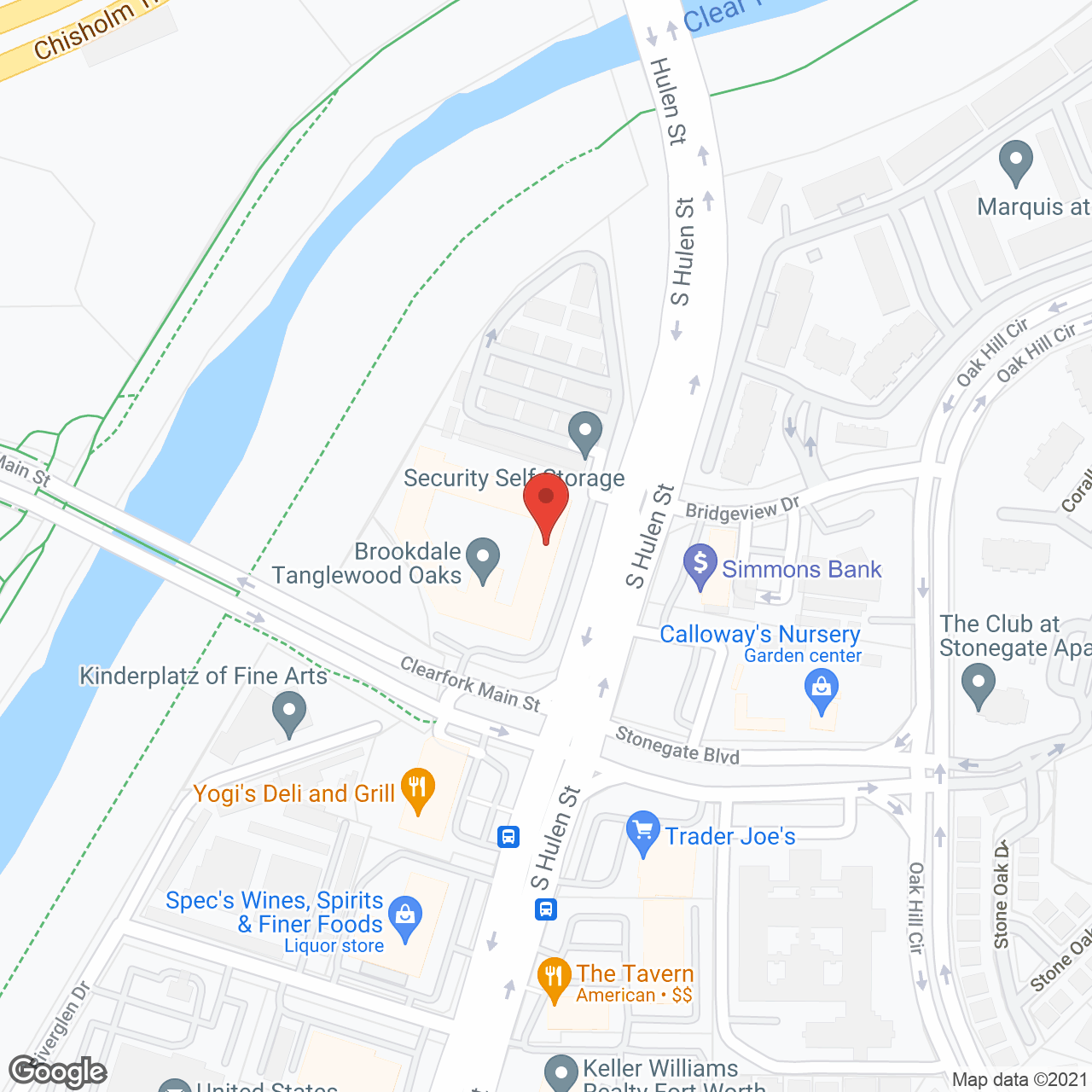 Brookdale Tanglewood Oaks in google map