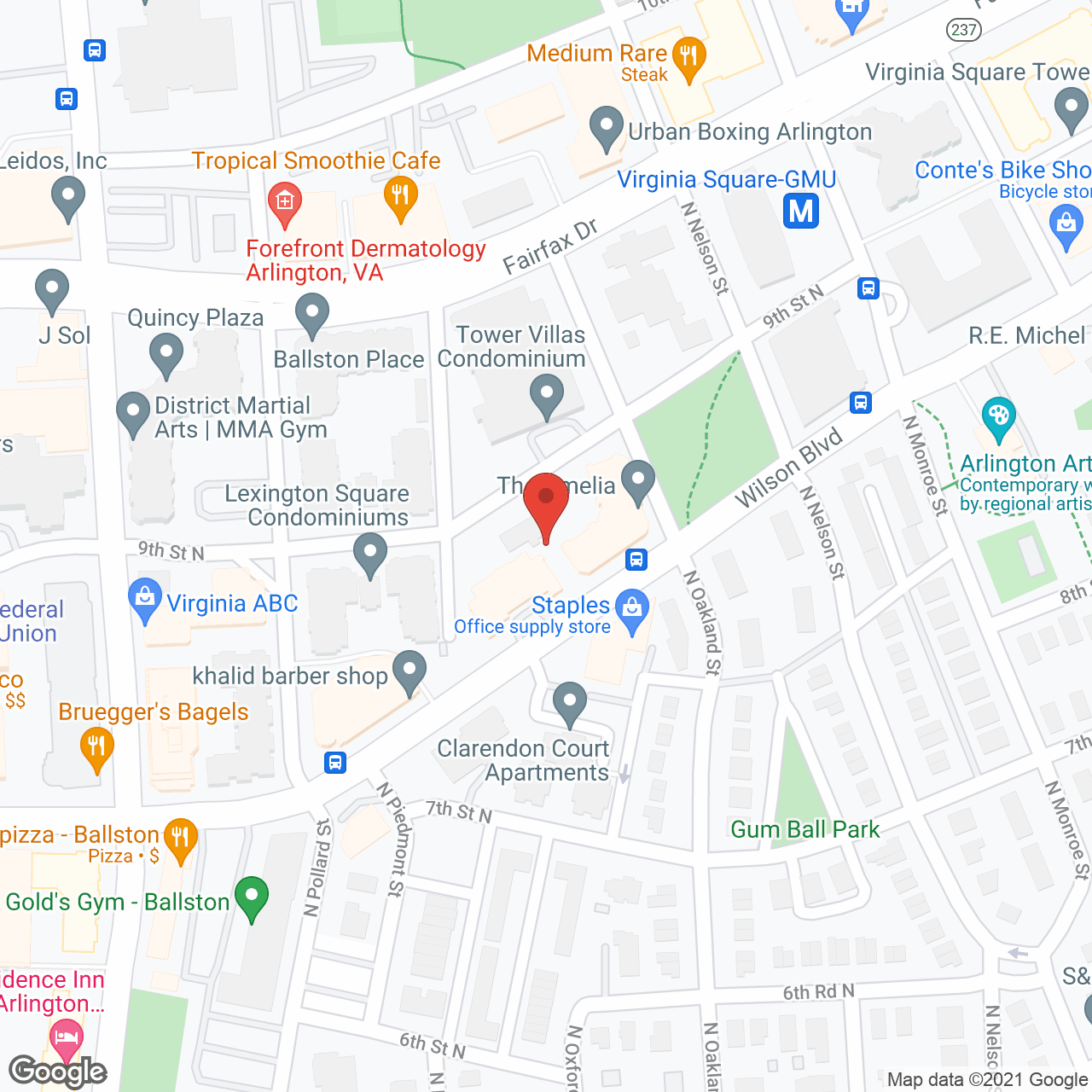 Vitality Living Arlington in google map