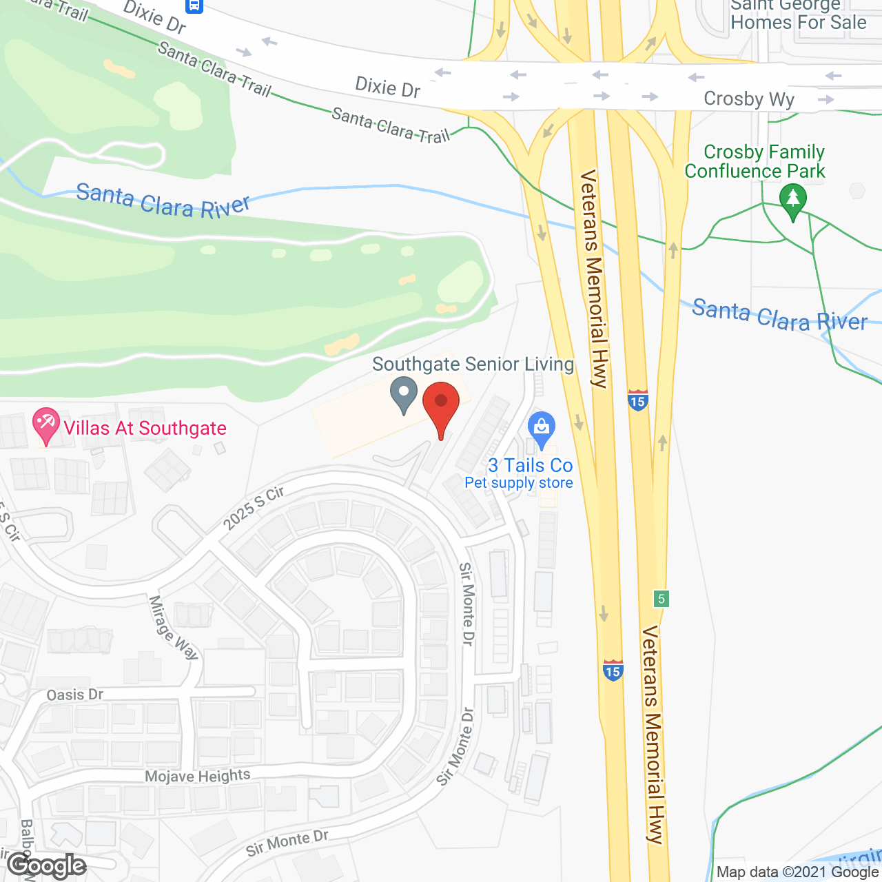 Southgate Senior Living in google map
