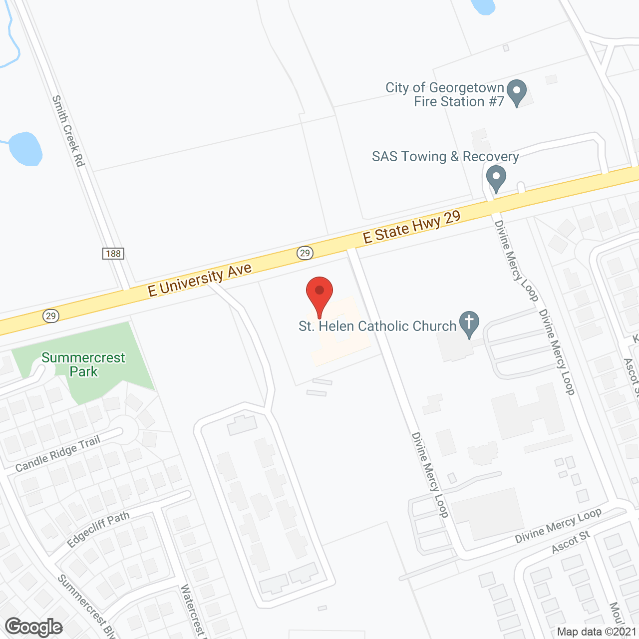 Brookdale Georgetown in google map