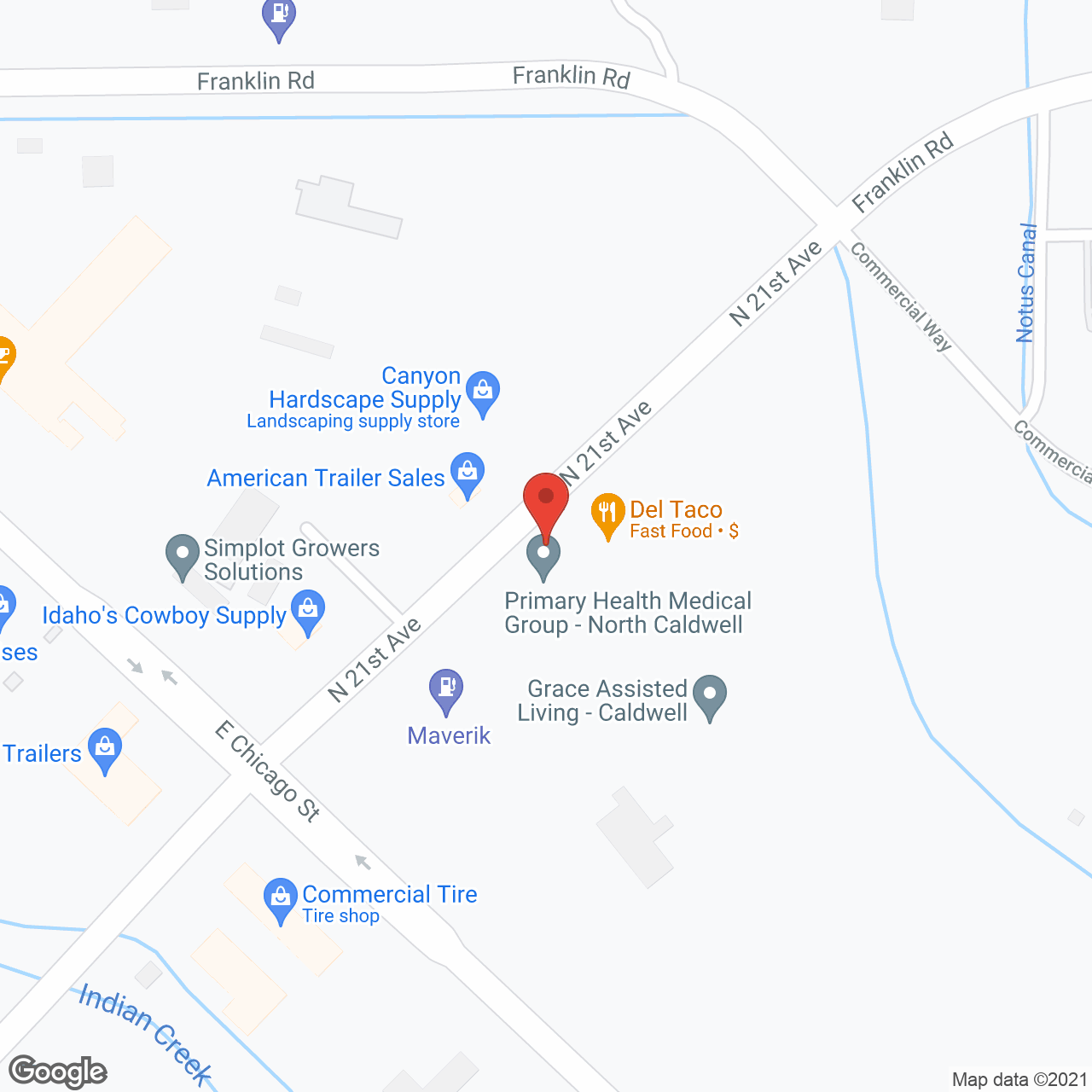 Grace Assisted Living at Caldwell in google map