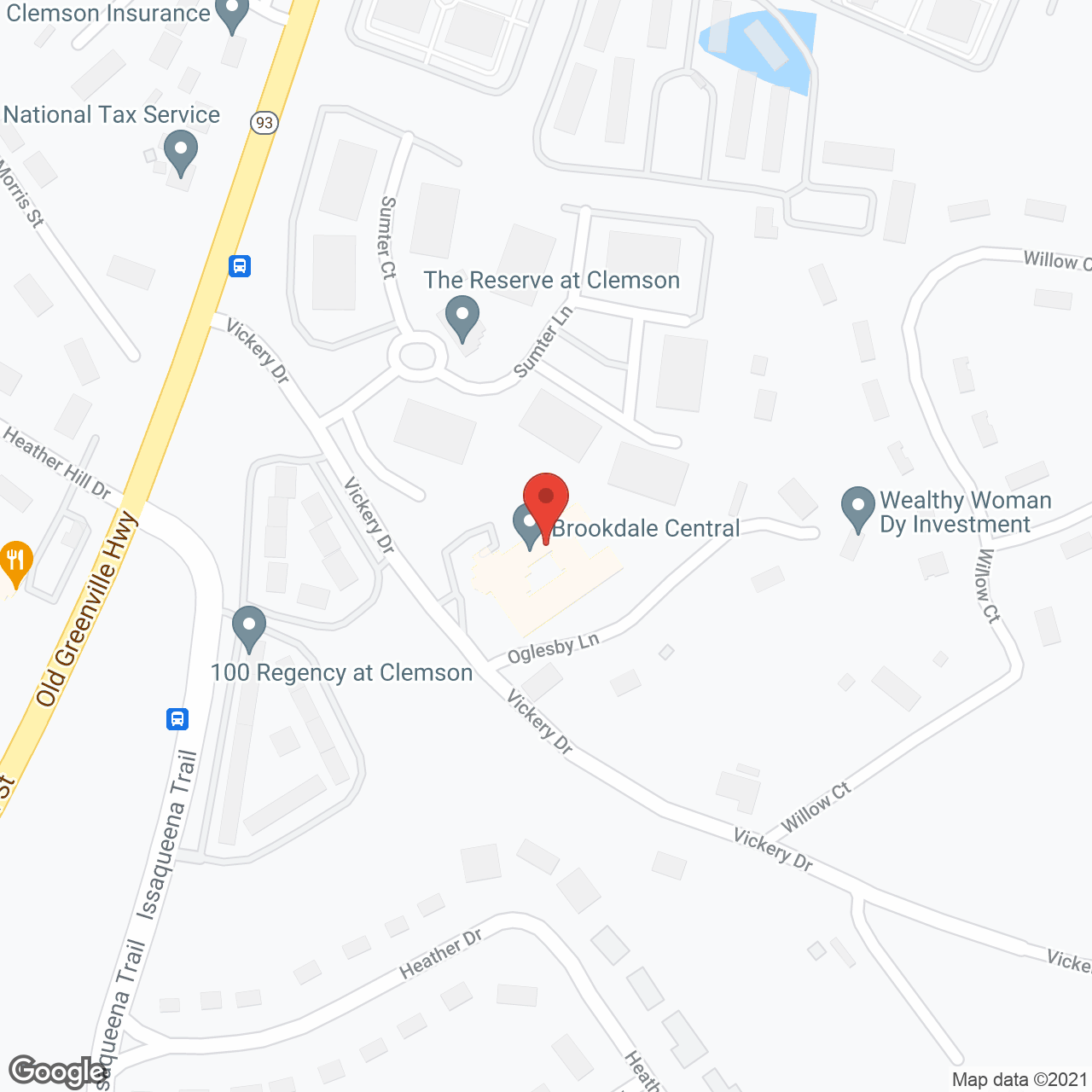 Brookdale Central in google map