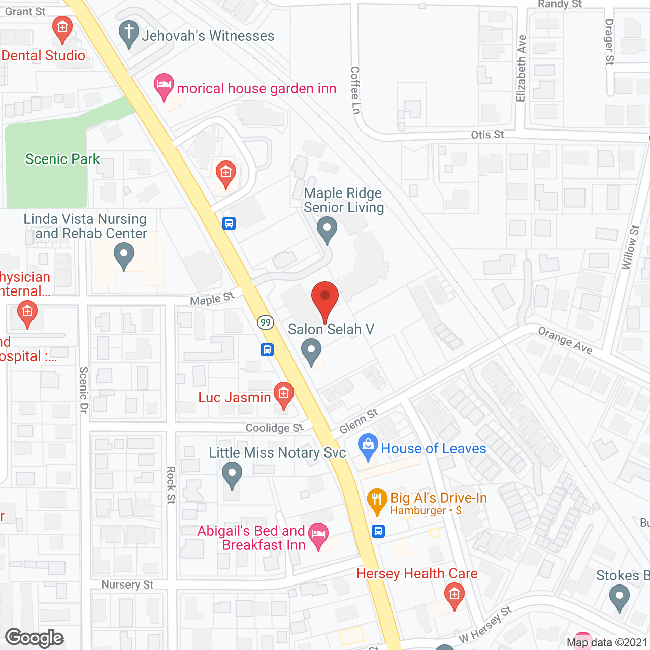 Maple Ridge Senior Living in google map