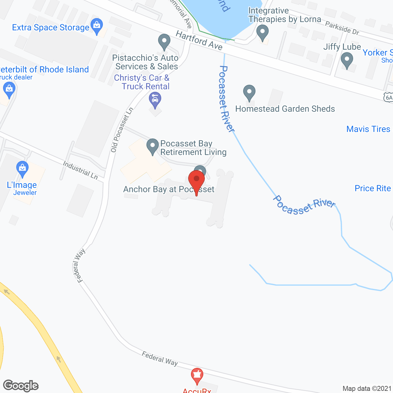 Anchor Bay at Pocasset in google map