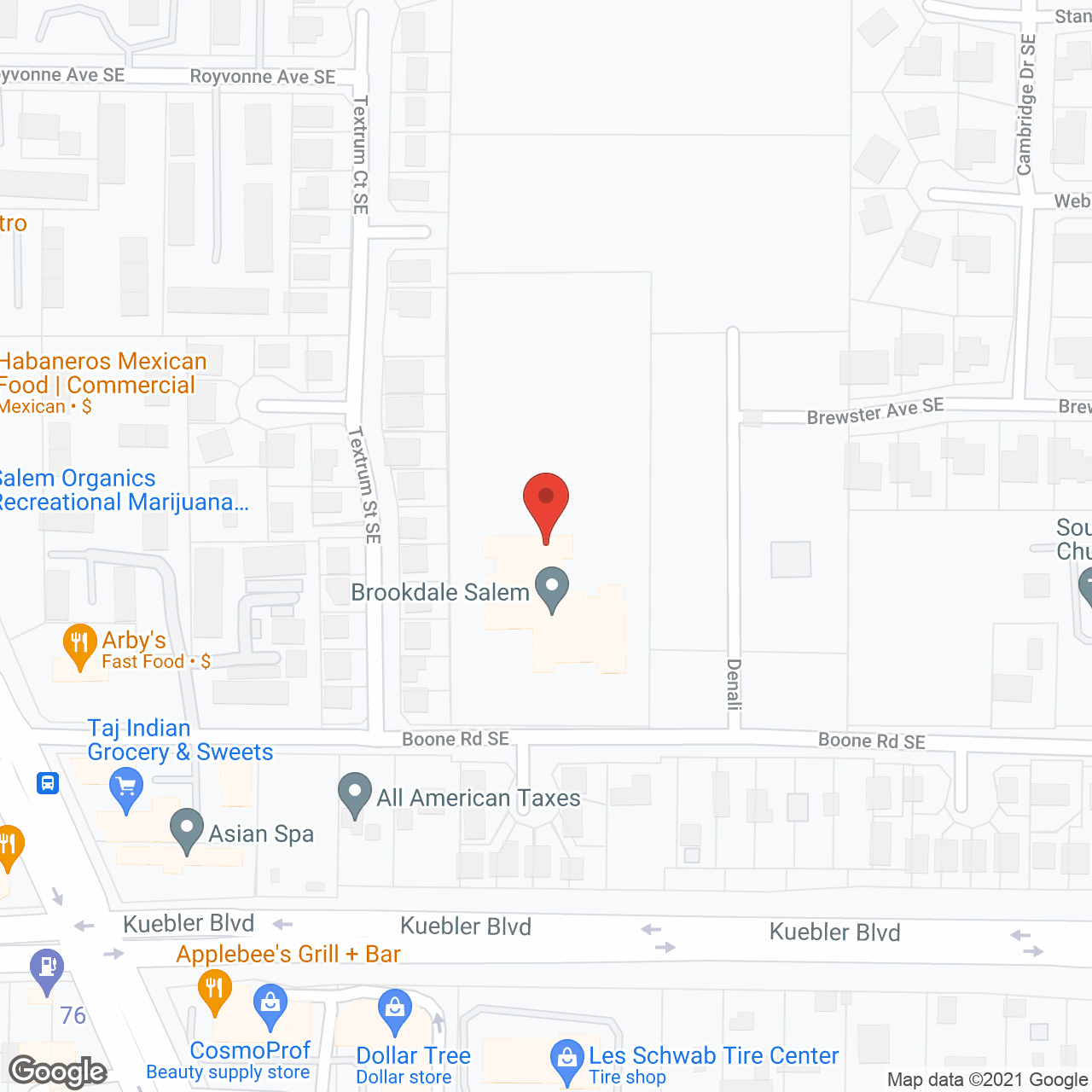Brookdale Salem in google map