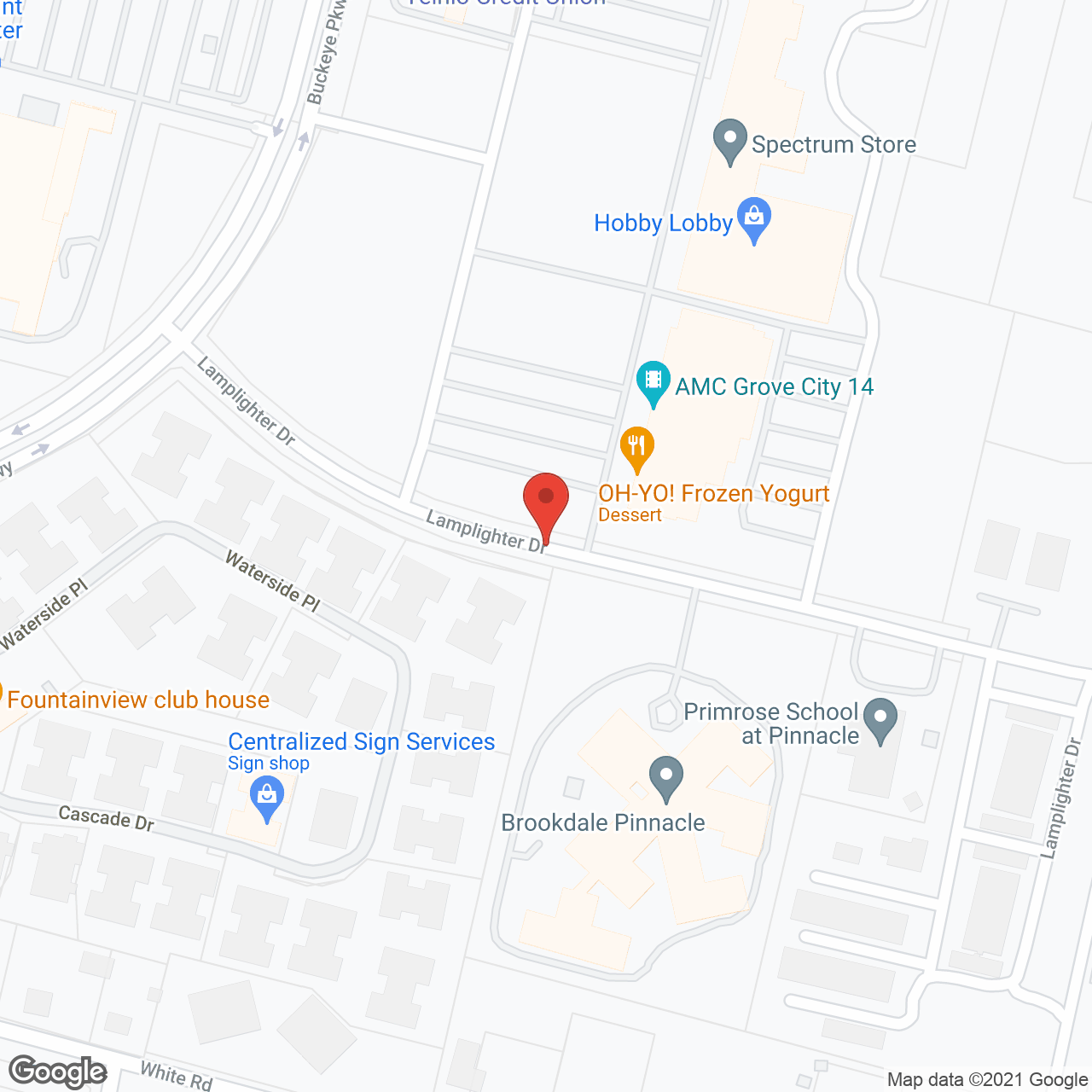 Brookdale Pinnacle in google map
